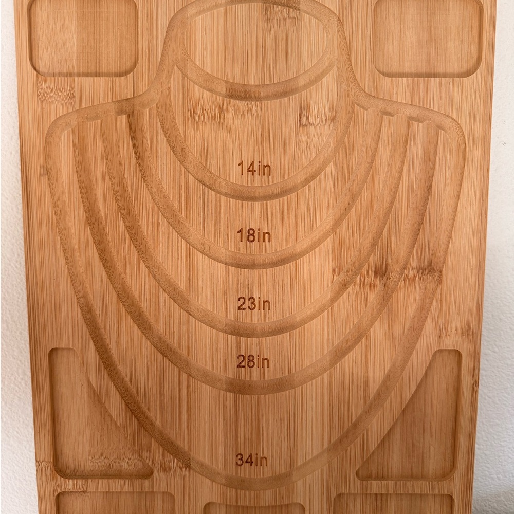 Elegant Wooden Necklace Display Stand